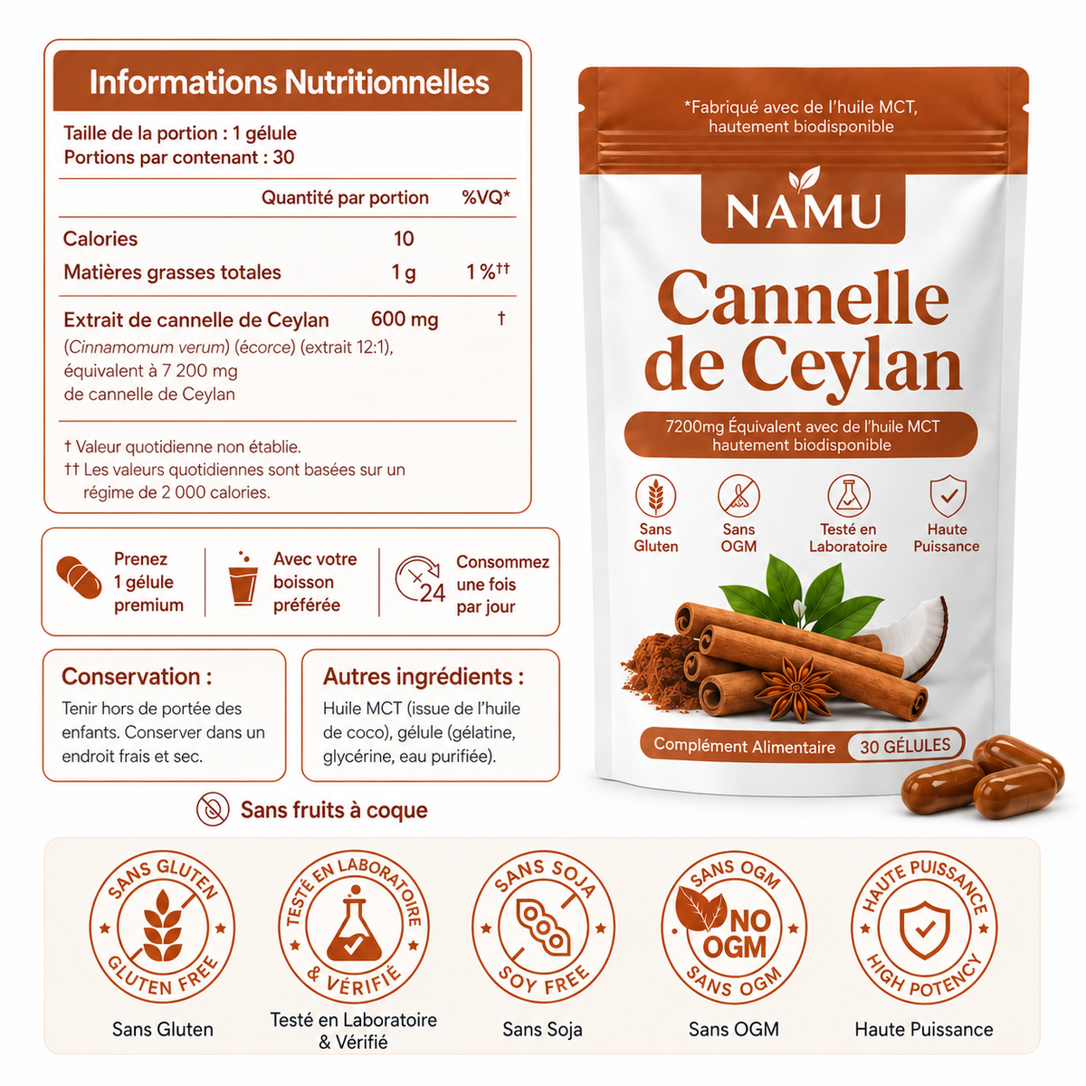 Namu Botanica Cannelle de Ceylan — visuel 7